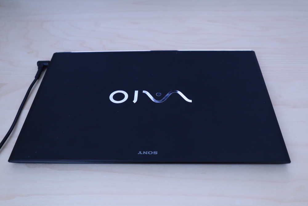 Closed Vaio laptop