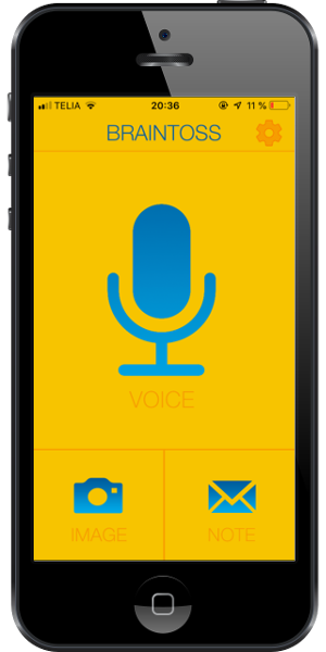 Braintoss on the iPhone